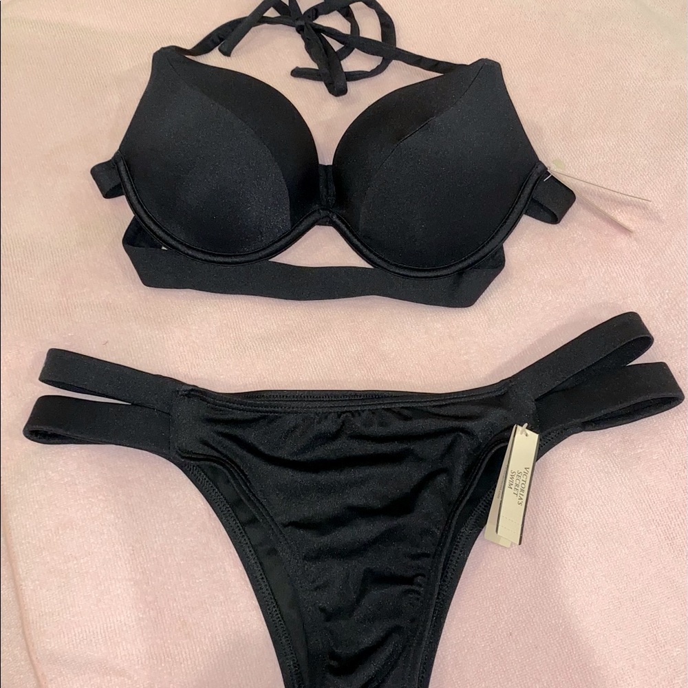 Bombshell Black Victoria Secret Bikini Set